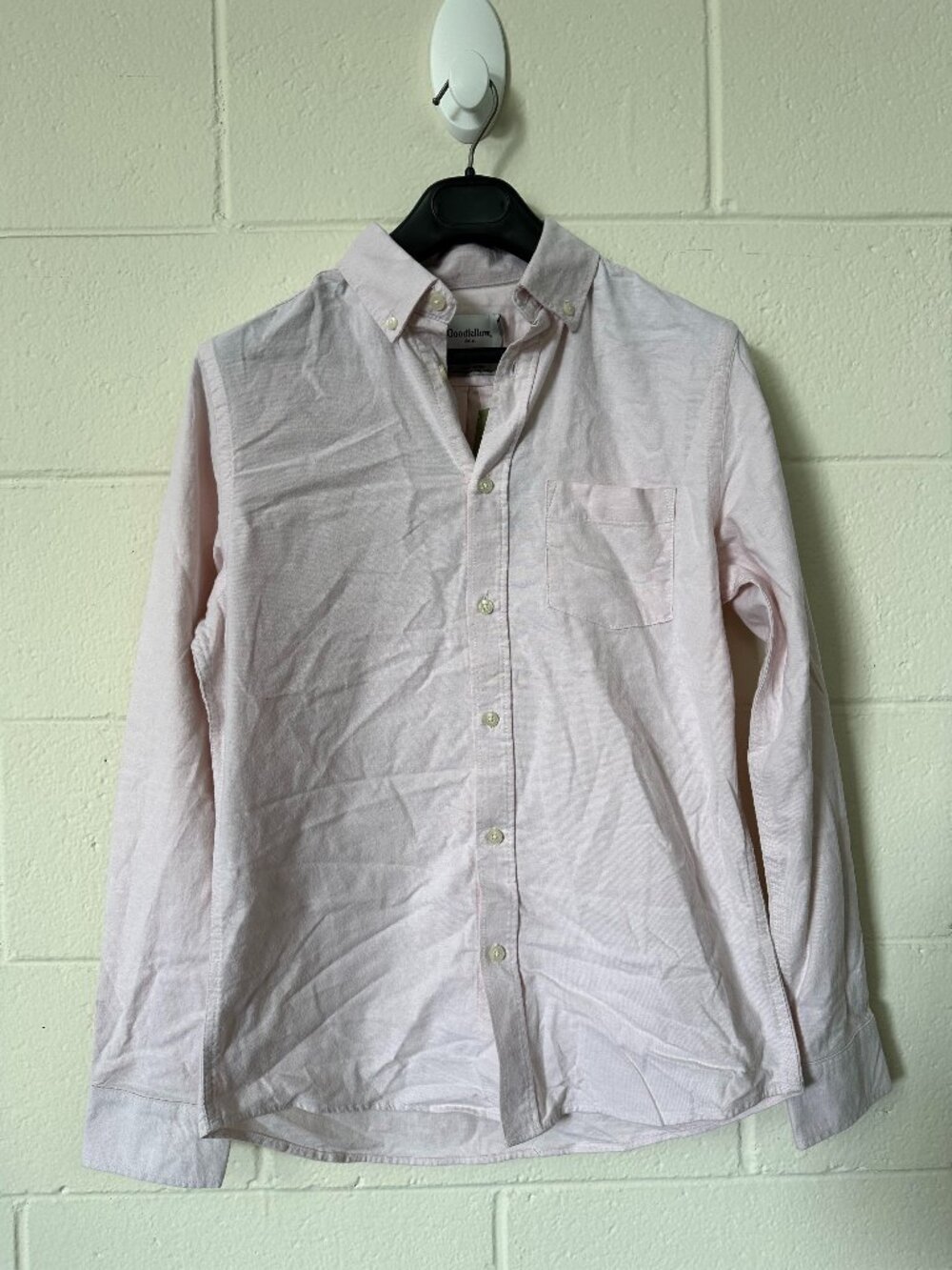 NWT Goodfellow & Co Pink Every-Wear Collection Button-Up Oxford Size S